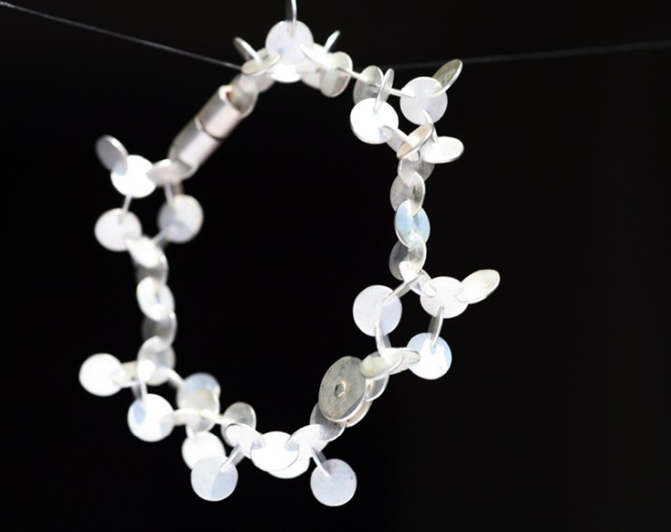 Molecule, silver bracelet